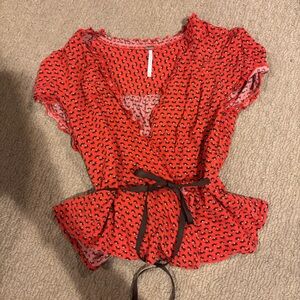 Vintage Free People Wrap Top